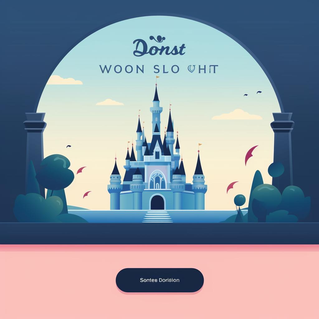 A screenshot of the Disney World website login page